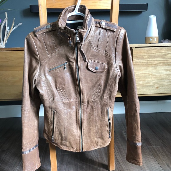 Brown Danier Leather Jacket - Picture 2 of 4
